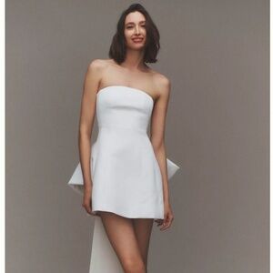Sachin & Babi Grace Strapless Back-Bow Mini Dress